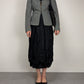 Giacca in twill di lana con nodo al collo