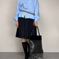 PRADA gonna plissettata color blu