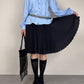 PRADA gonna plissettata color blu