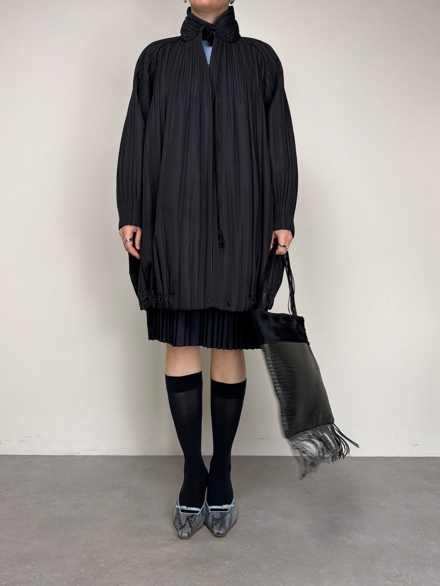 Pleats Please Issey Miyake Piumino prissettato