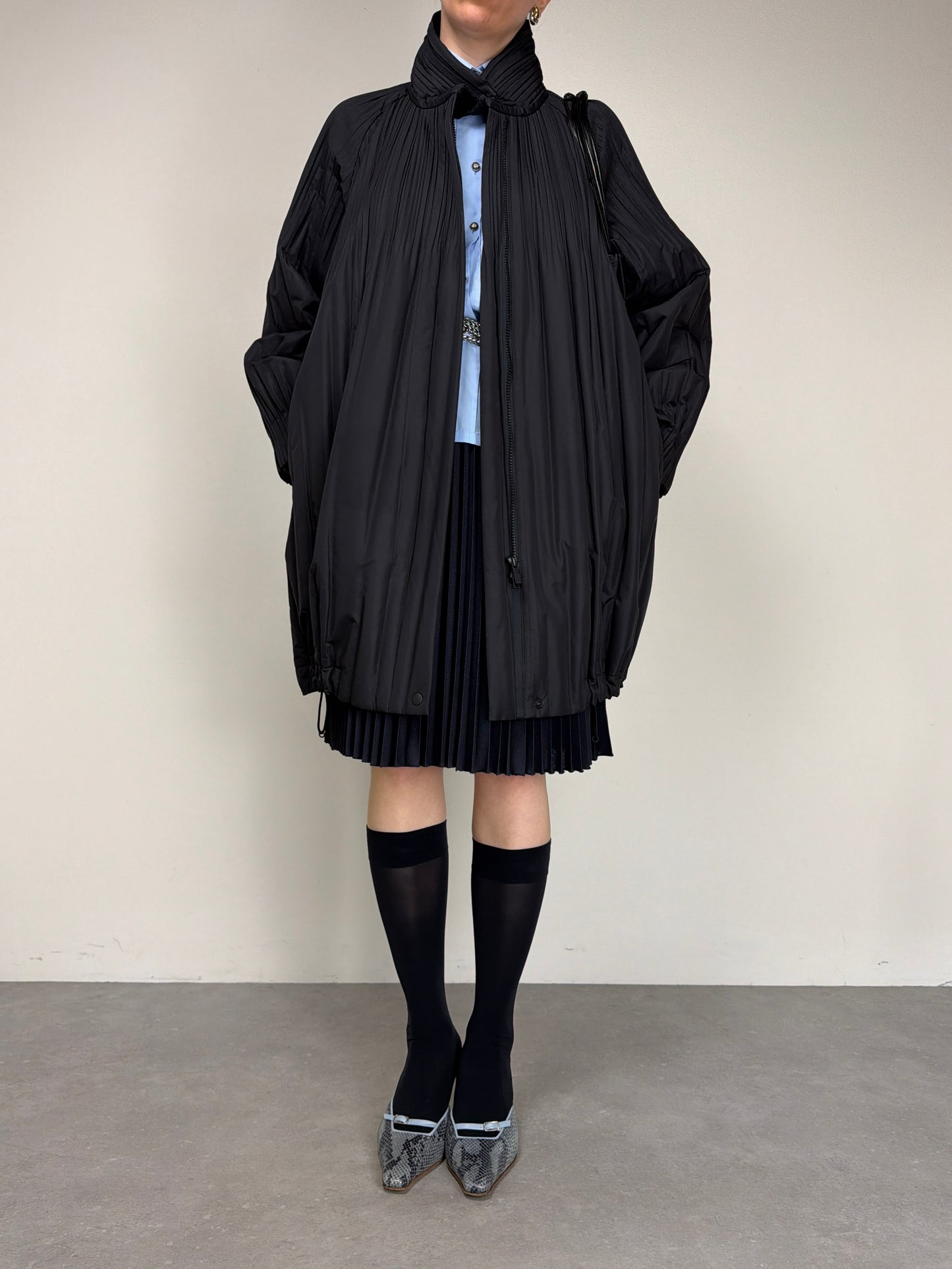 Pleats Please Issey Miyake Piumino prissettato