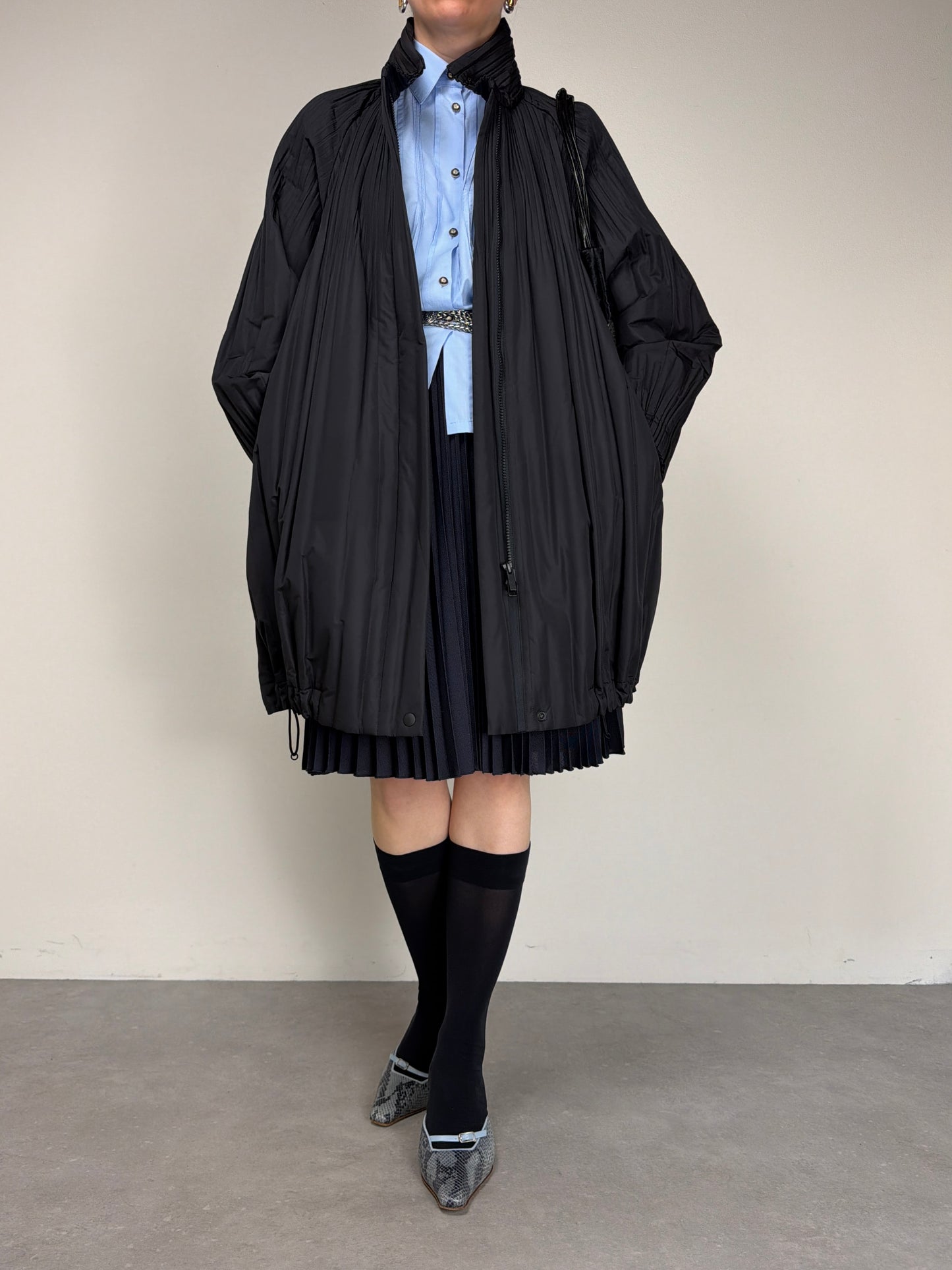 Pleats Please Issey Miyake Piumino prissettato