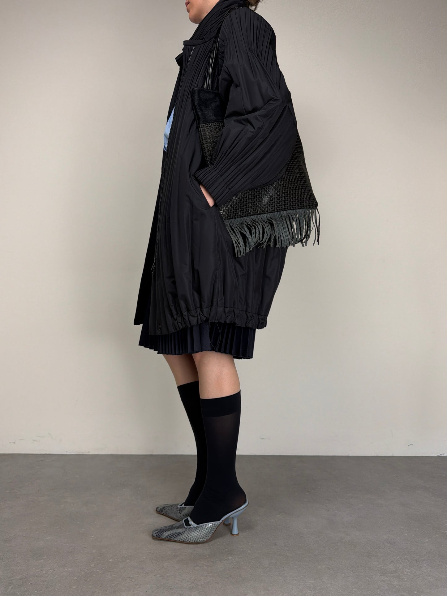 Pleats Please Issey Miyake Piumino prissettato