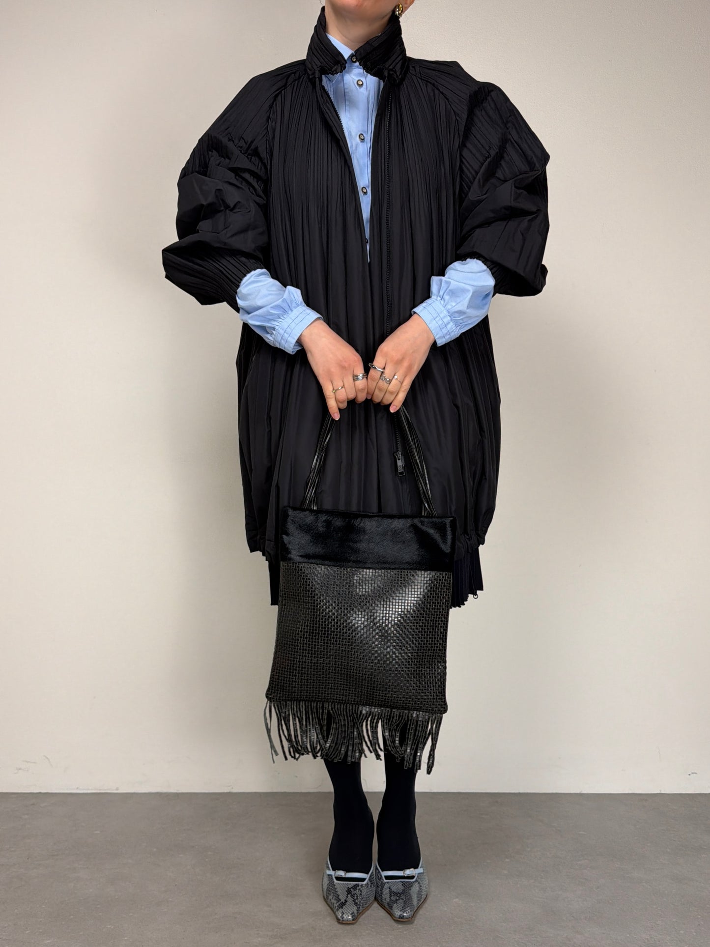 Pleats Please Issey Miyake Piumino prissettato