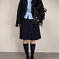 Blazer vintage in lana gessata asimmetrico