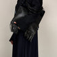 Blazer vintage in lana gessata asimmetrico