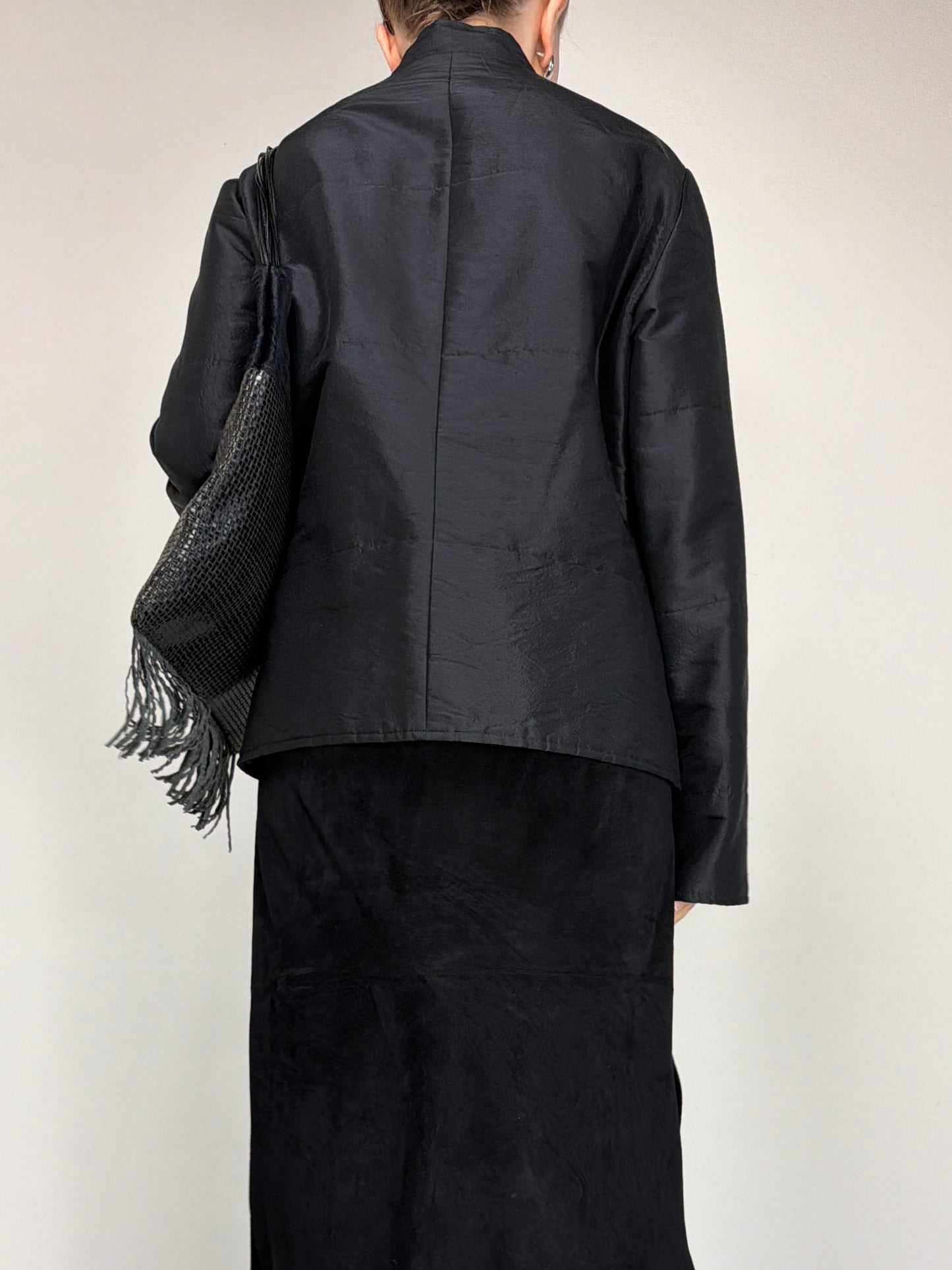 Giacchino vintage in shantung 100% seta