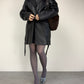Giacca in vera pelle made in Italy con impunture