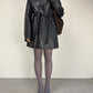 Giacca in vera pelle made in Italy con impunture