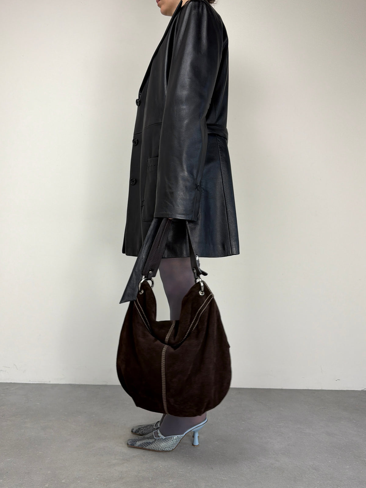 Giacca in vera pelle made in Italy con impunture