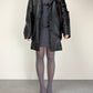 Giacca in vera pelle made in Italy con impunture
