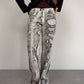 Just Cavalli pantaloni a fantasia pitonata astratta