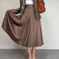 Gonna ampia vintage in cotone e viscosa