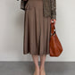 Gonna ampia vintage in cotone e viscosa