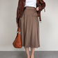 Gonna ampia vintage in cotone e viscosa