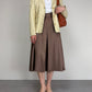 Blazer Made in Italy in vera pelle color burro