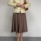 Blazer Made in Italy in vera pelle color burro