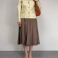 Blazer Made in Italy in vera pelle color burro