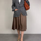 Blazer in cotone grigio effetto schiarito