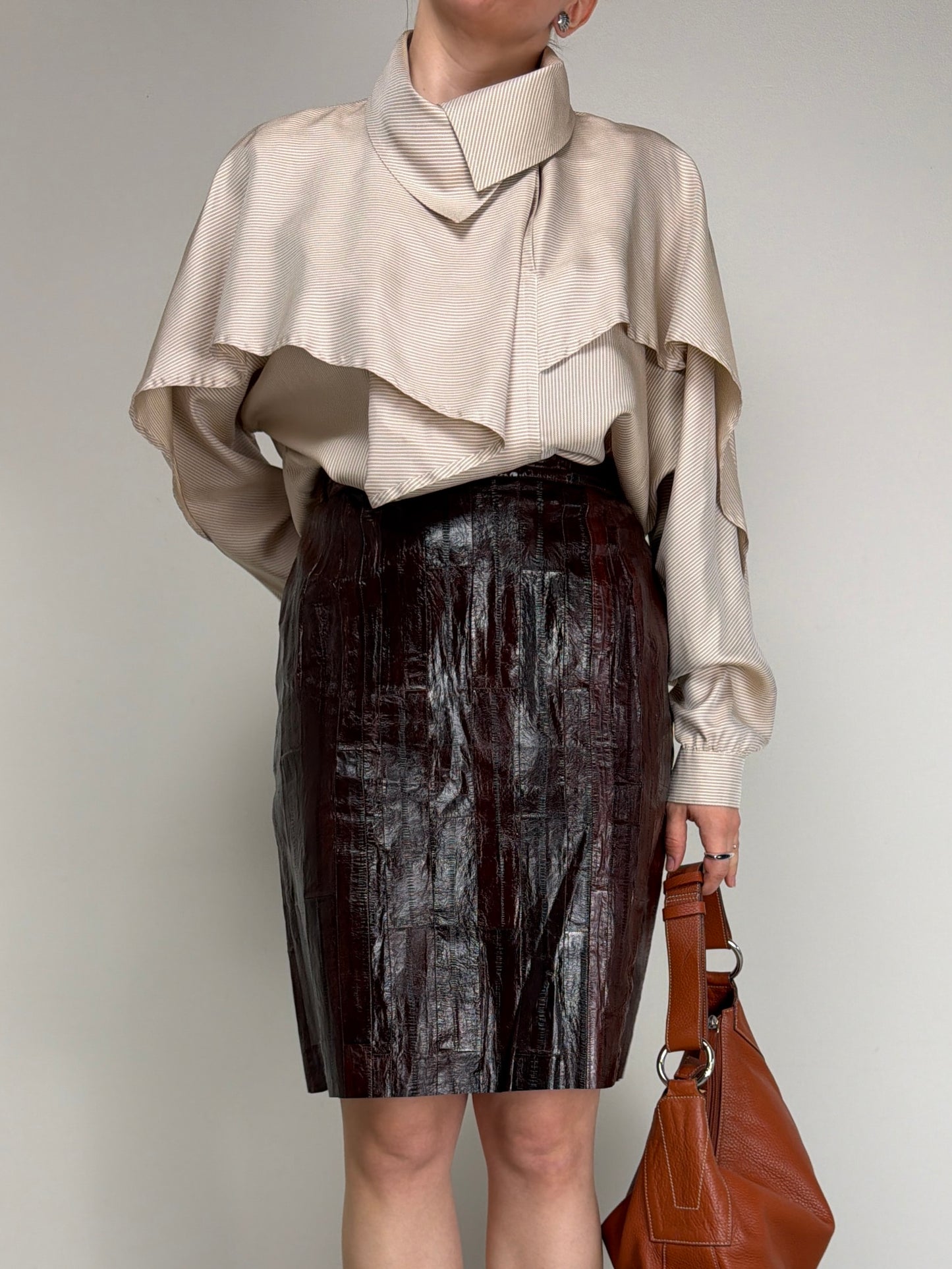 Blusa vintage in pura seta