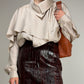 Blusa vintage in pura seta