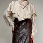Blusa vintage in pura seta
