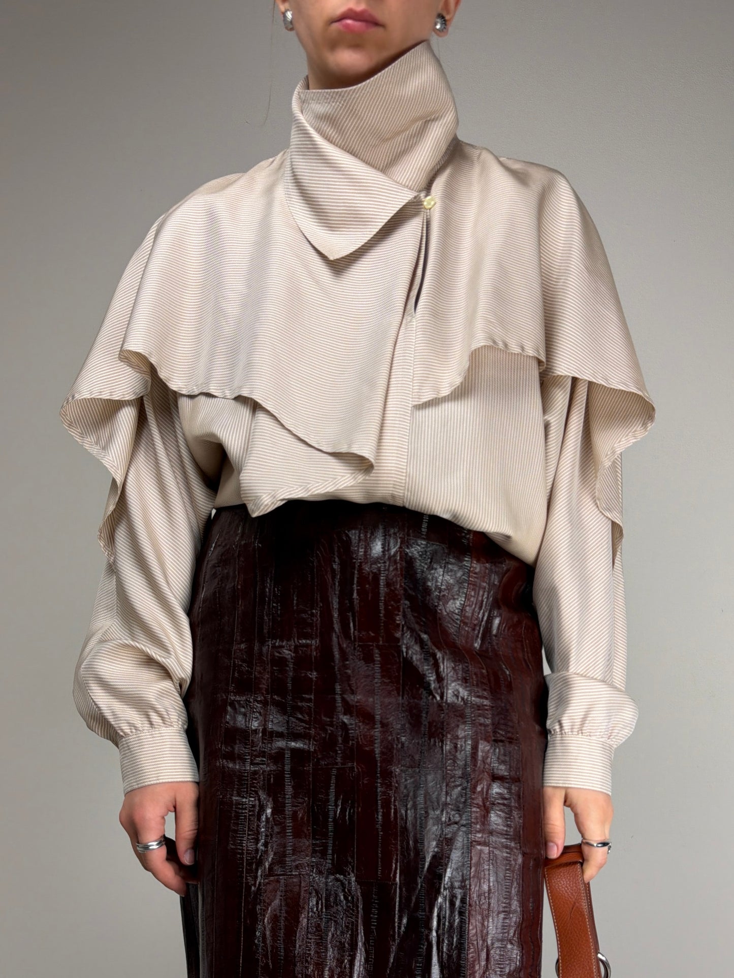 Blusa vintage in pura seta