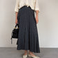 Gonna vintage in 100% pura seta a pois