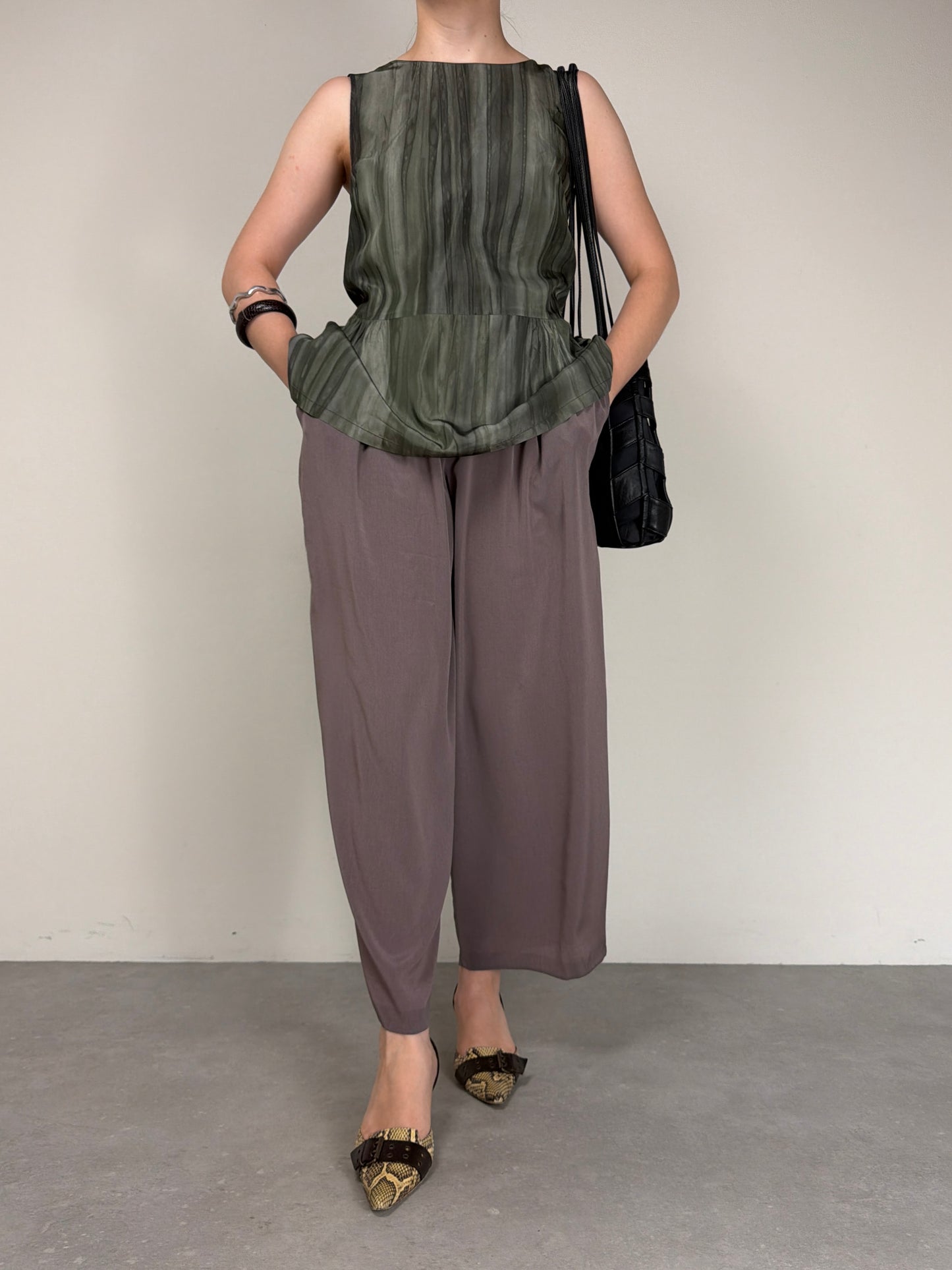 MARNI top in misto seta