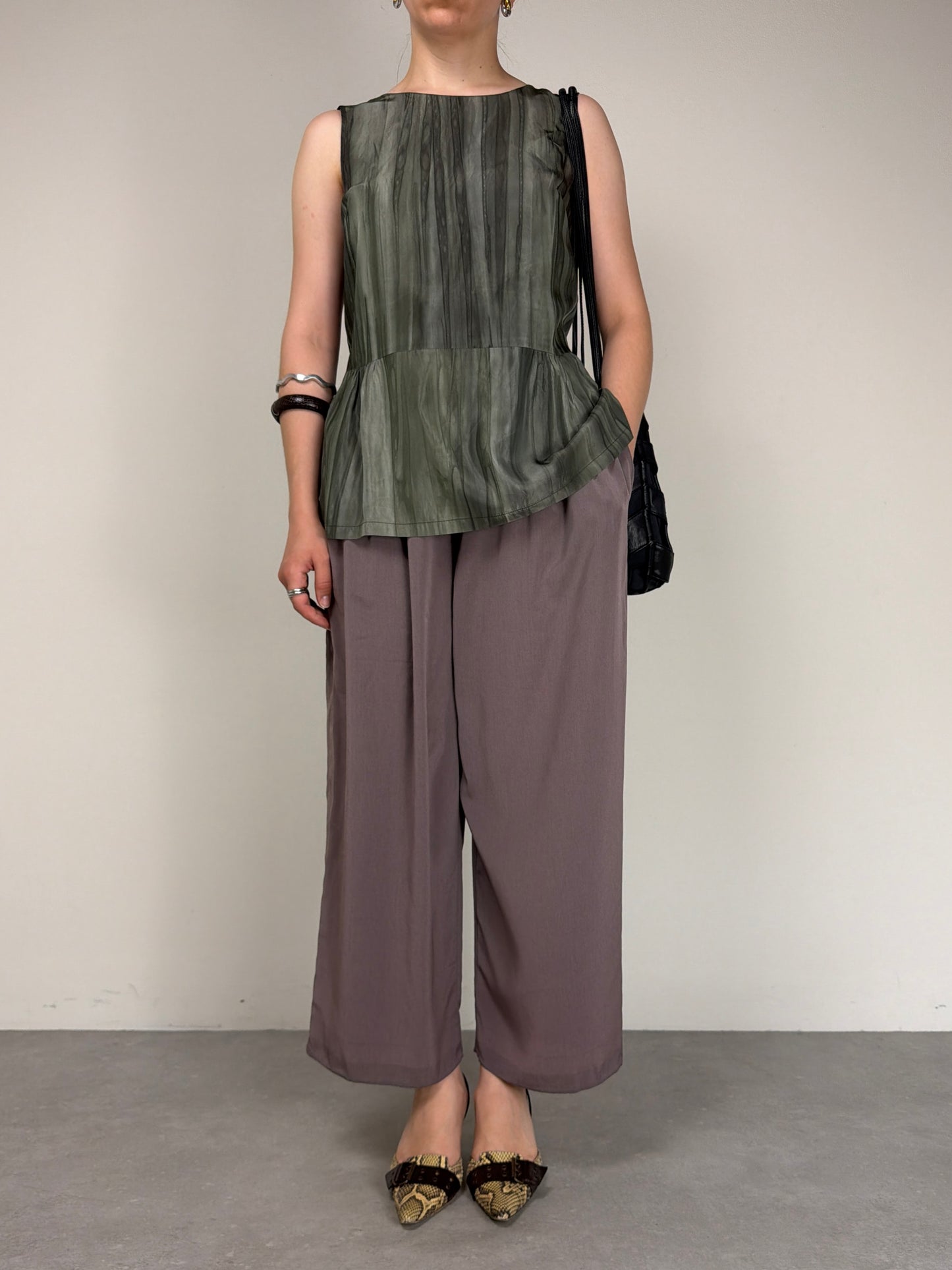 MARNI top in misto seta
