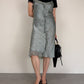 Slip dress a pois in seta