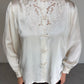 Blusa orientale in seta con ricami fatti a mano