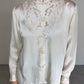 Blusa orientale in seta con ricami fatti a mano