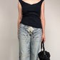 JIL SANDER top in misto seta