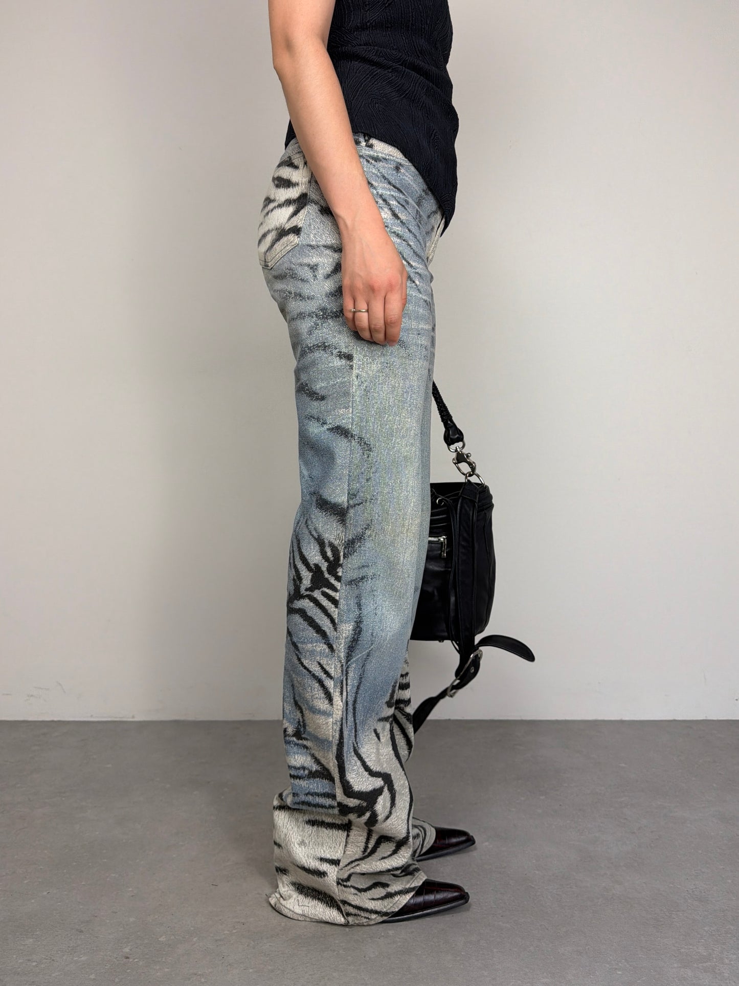 JUST CAVALLI denim zebrato anni 2000