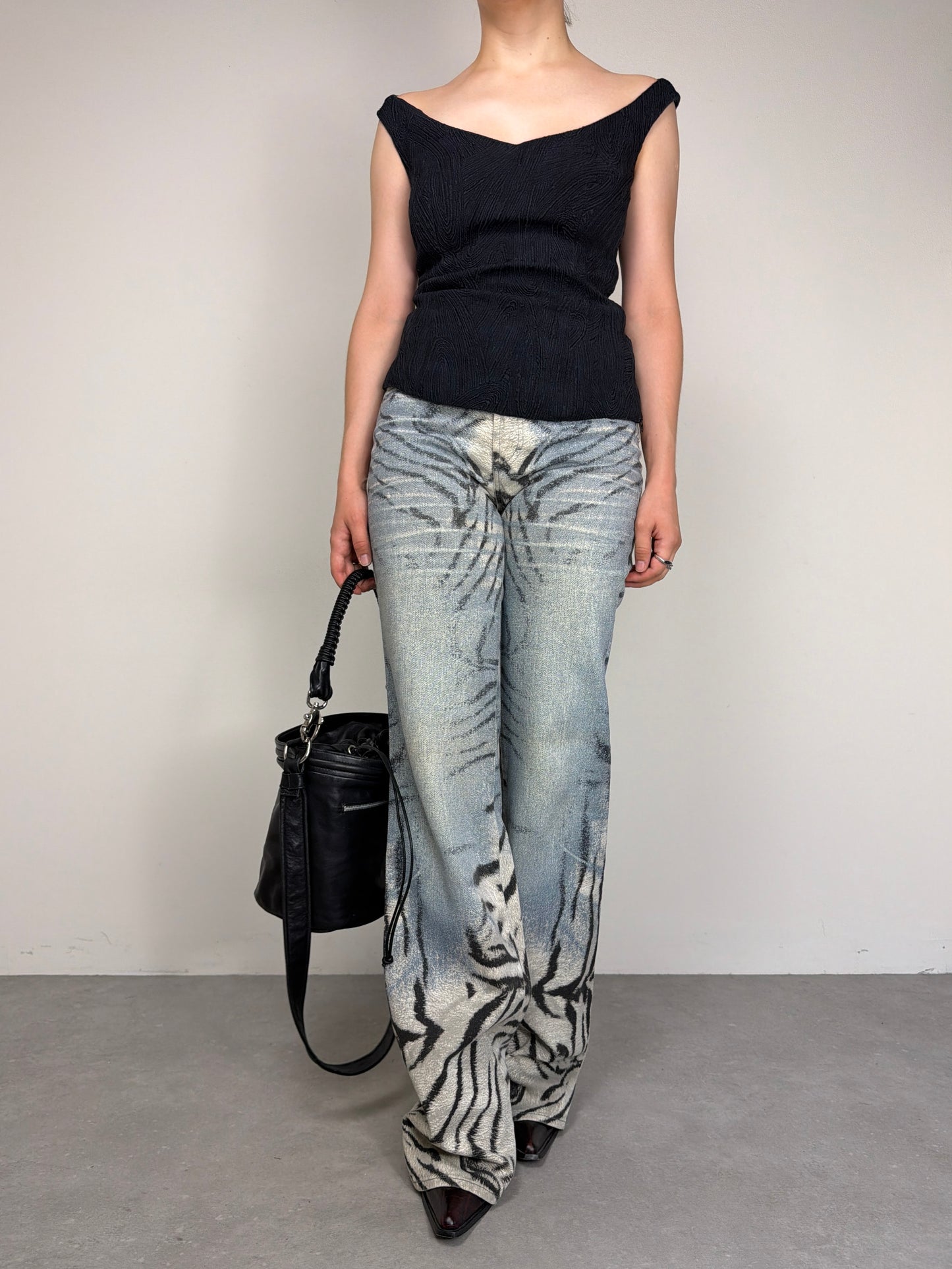 JIL SANDER top in misto seta