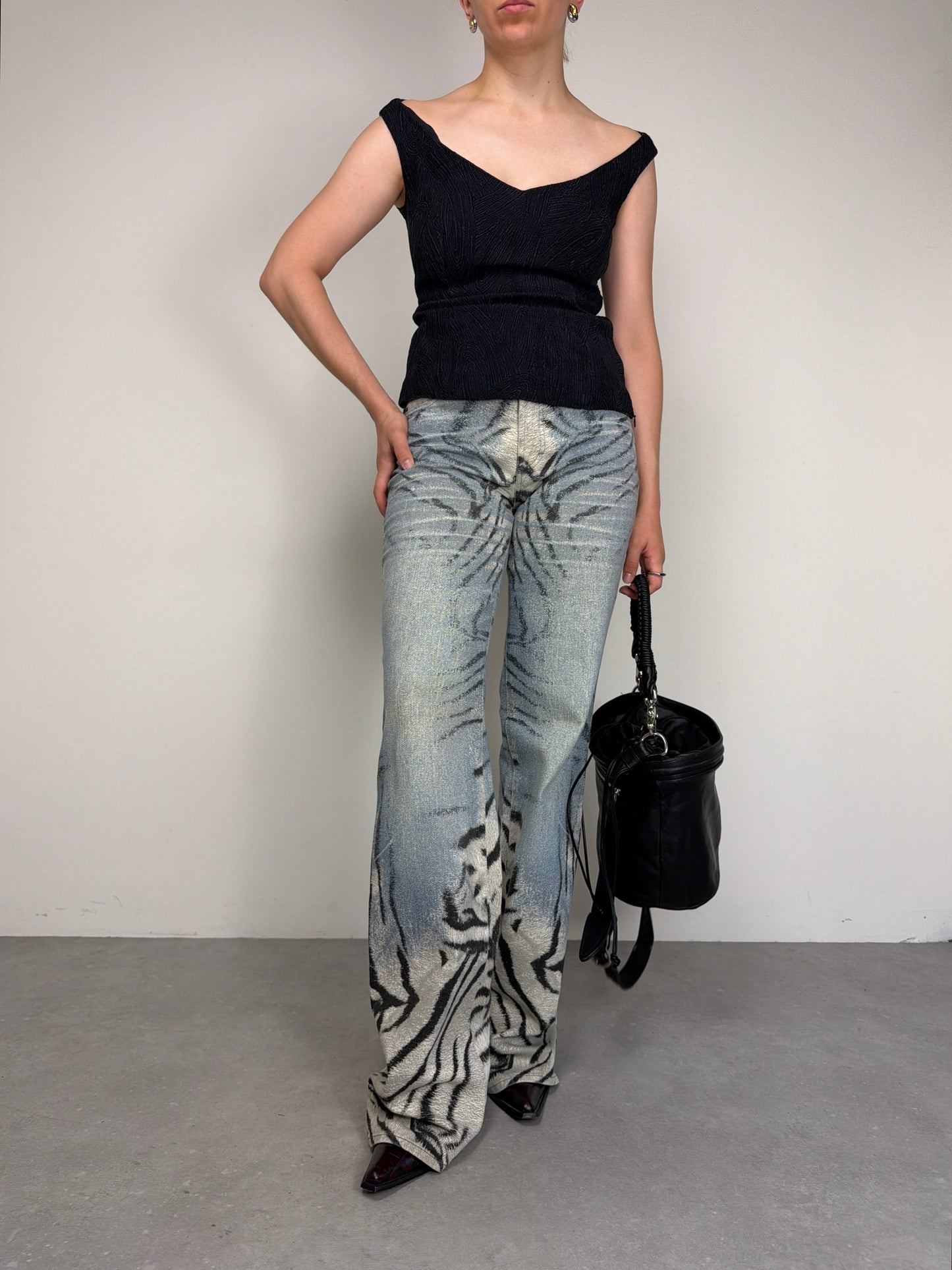 JIL SANDER top in misto seta