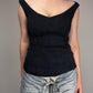 JIL SANDER top in misto seta