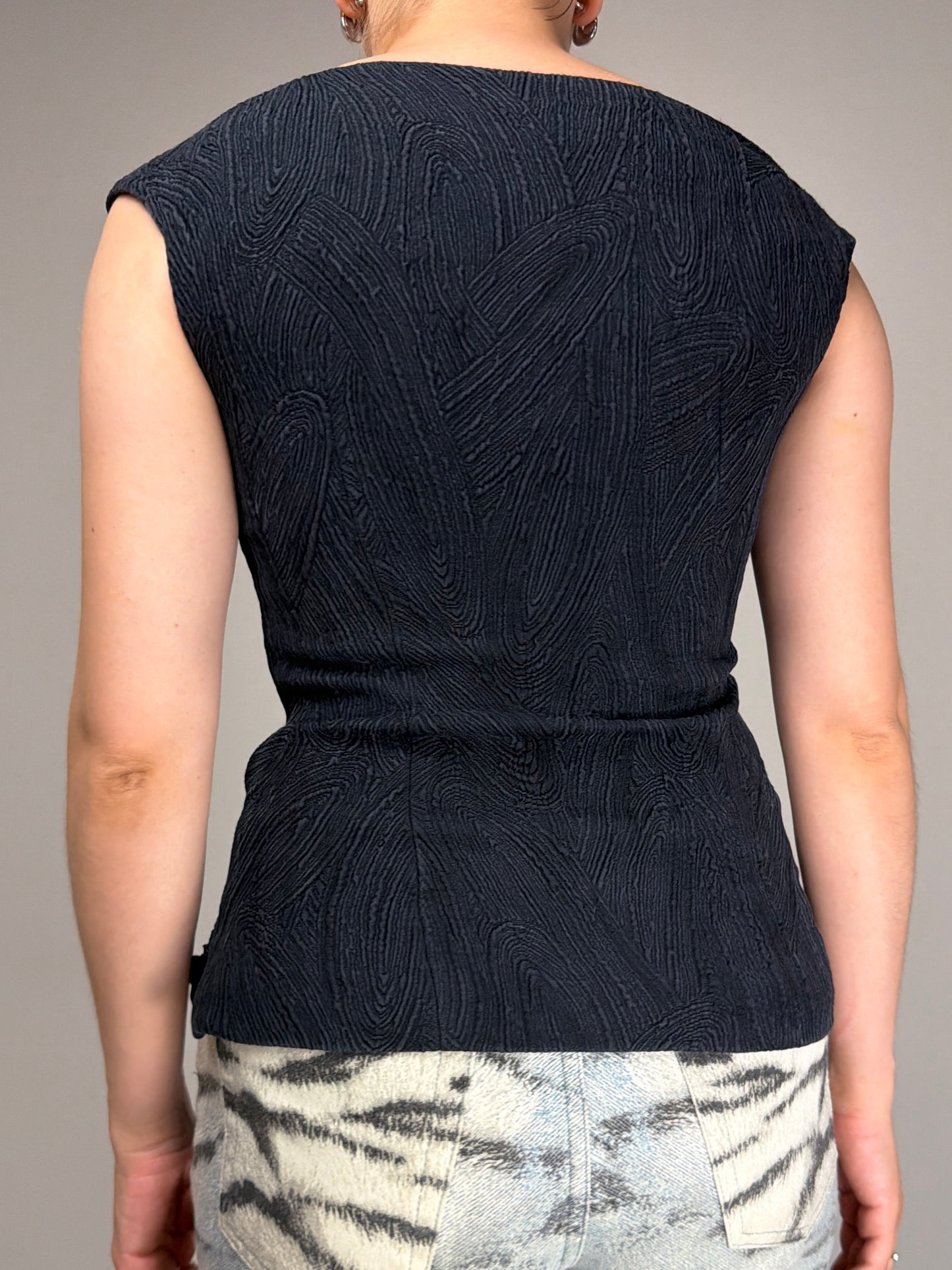 JIL SANDER top in misto seta