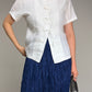 MAX MARA camicetta in lino dallo stile orientale