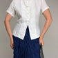 MAX MARA camicetta in lino dallo stile orientale