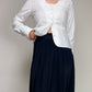 Camicia vintage in cotone con pieghe