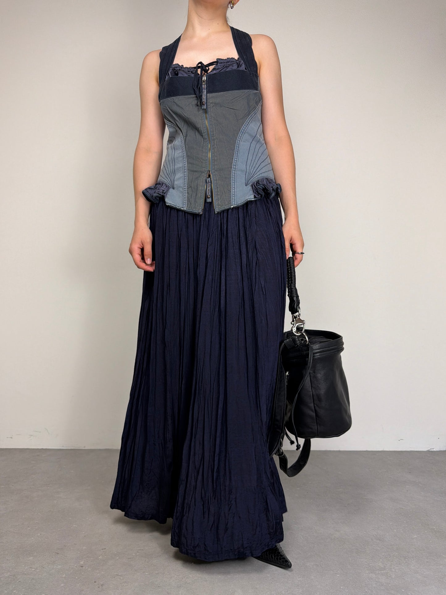 Marithé + François Girbaud corpetto in denim