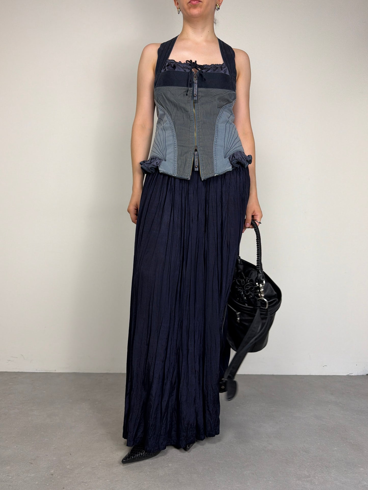Marithé + François Girbaud corpetto in denim