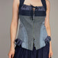 Marithé + François Girbaud corpetto in denim