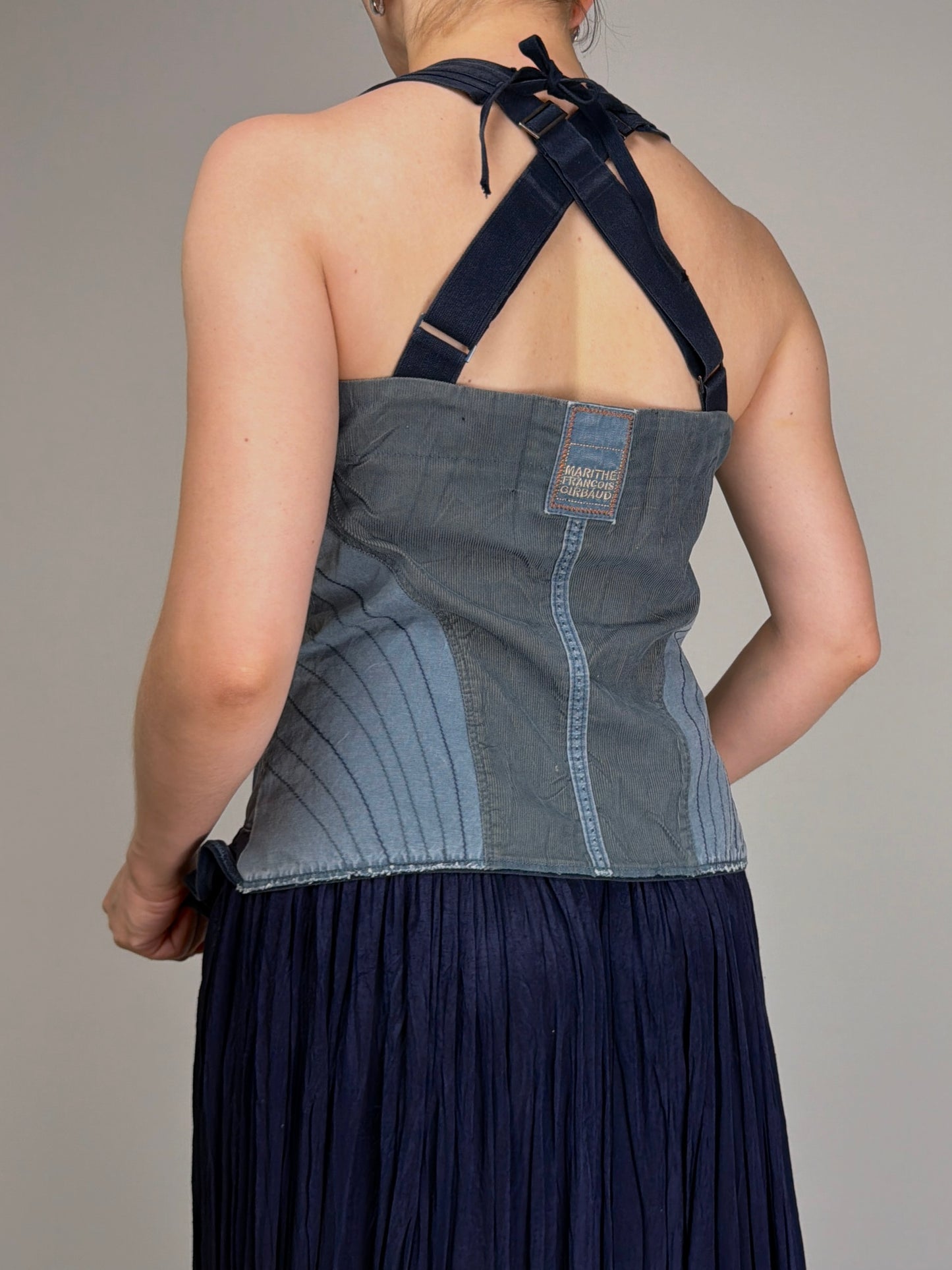 Marithé + François Girbaud corpetto in denim