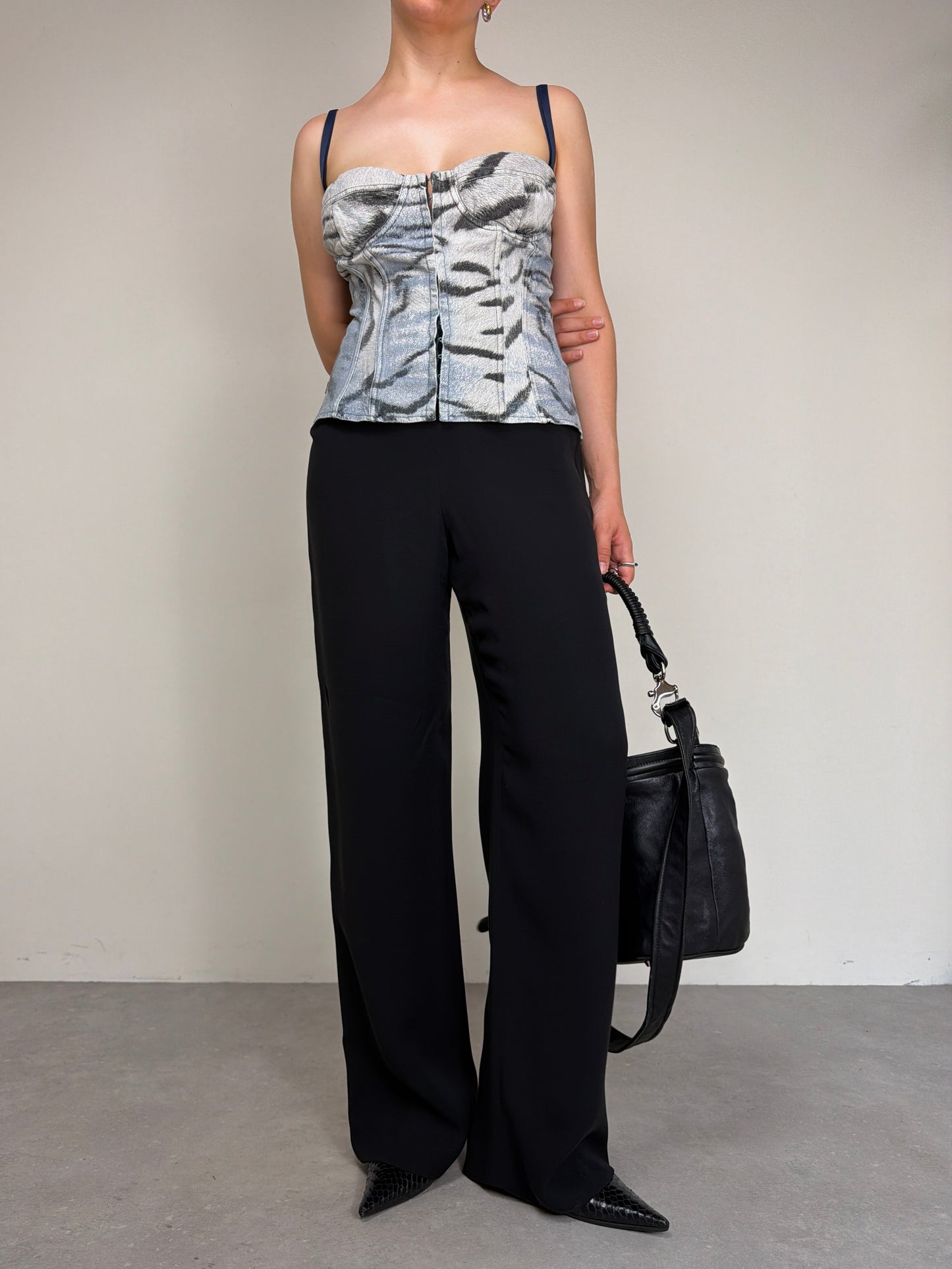JUST CAVALLI bustino zebrato