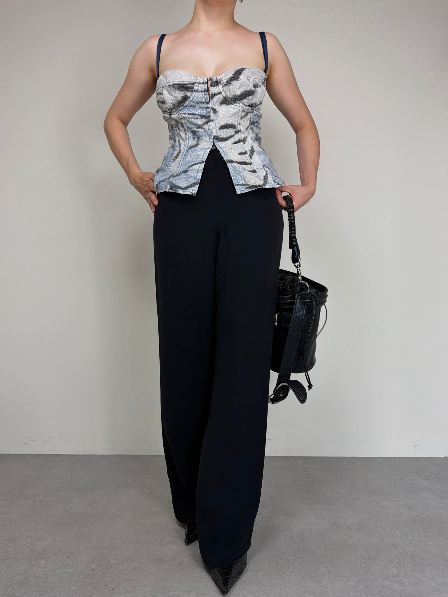 JUST CAVALLI bustino zebrato