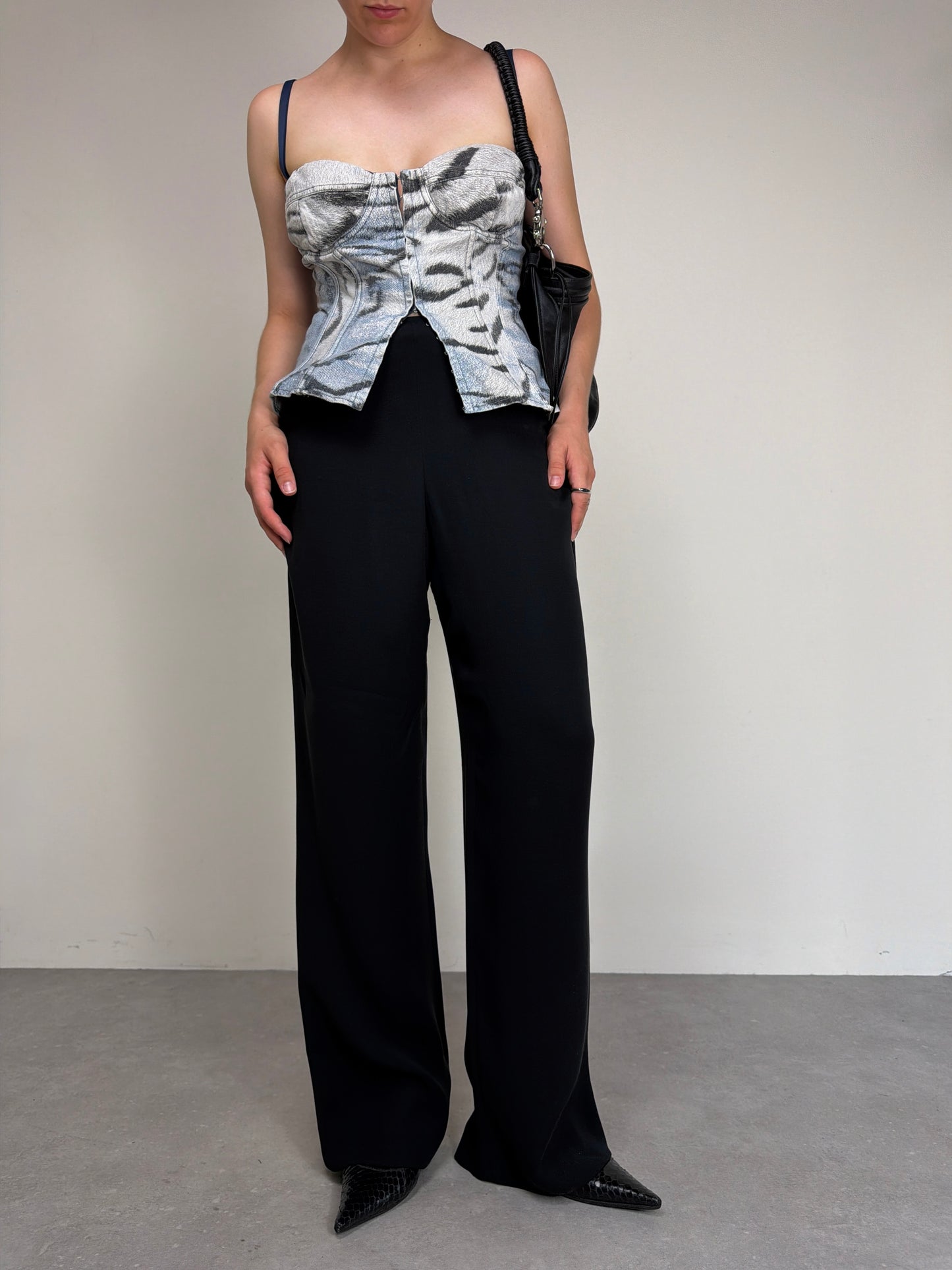 JUST CAVALLI bustino zebrato