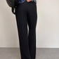 Pantaloni 100% seta nera